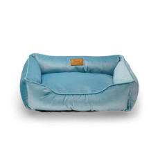 Лежак Dreamer Velur Blue со съемным чехлом