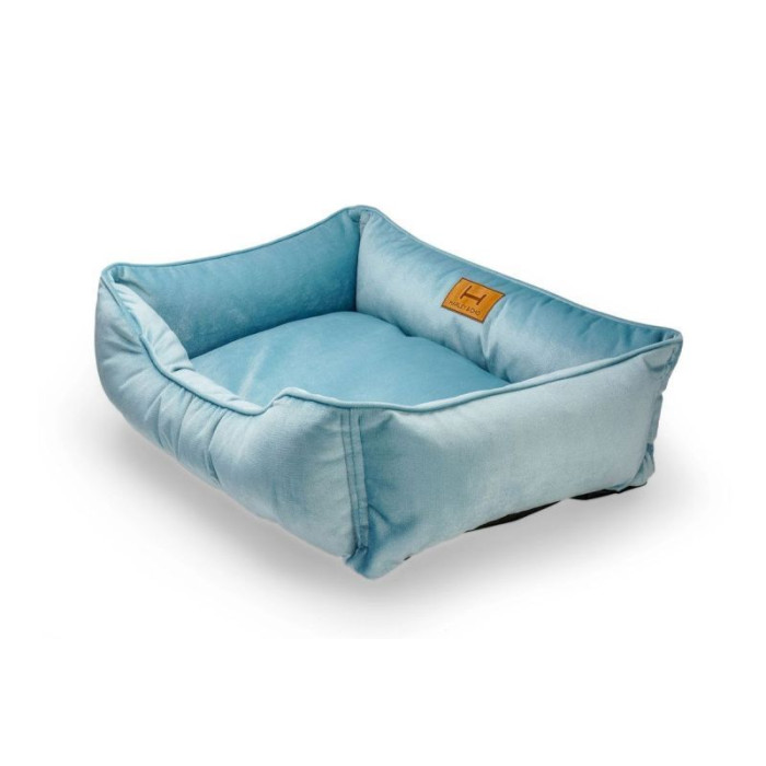 Лежак Dreamer Velur Blue зі знімним чохлом