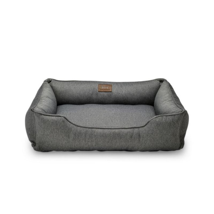 Мягкий лежак Dreamer Gray с бортами со съемным чехлом M 70 х 50 cm