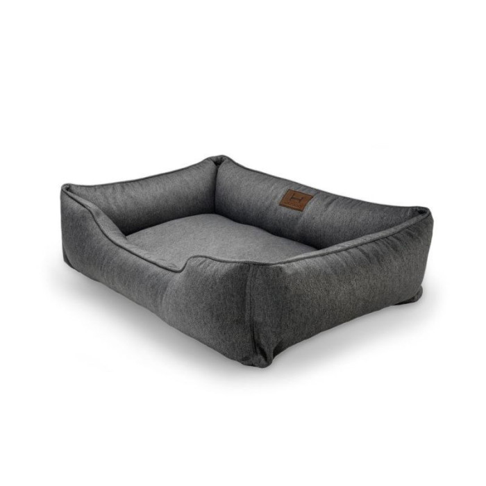 Мягкий лежак Dreamer Gray с бортами со съемным чехлом M 70 х 50 cm