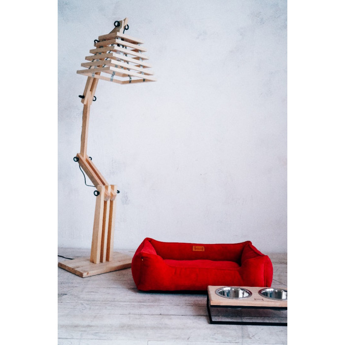 Лежак Dreamer Red Velvet со съемным чехлом XXL 120 х 80 cm