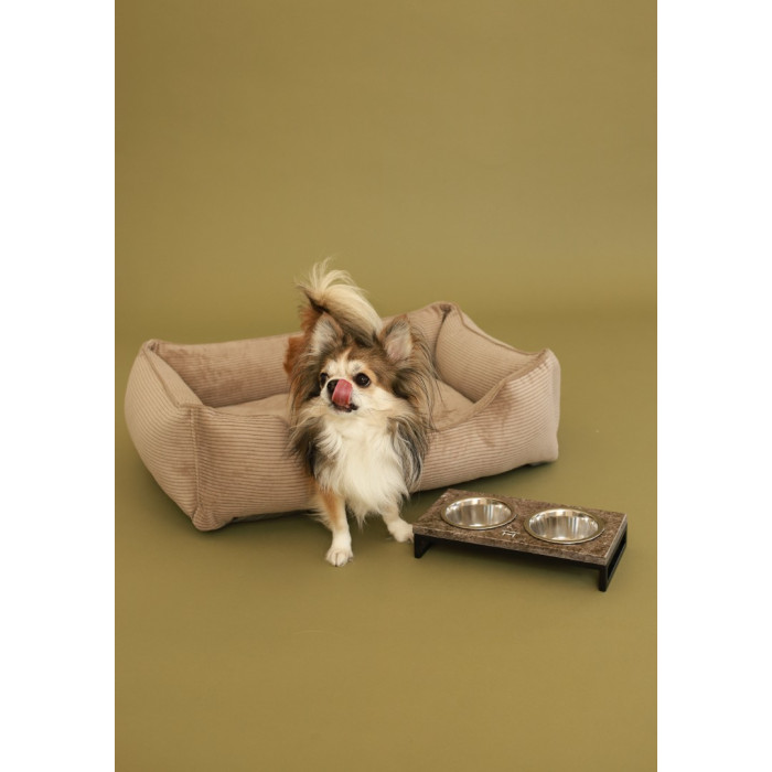 Лежак Dreamer Cacao Velvet со съемным чехлом M 70 х 50 cm