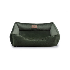 Лежак Dreamer Velour Green со съемным чехлом S (60x45 cm)