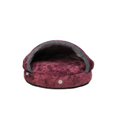 Круглый лежак с капюшоном Cover Cherry S / 55 cm