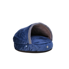 Круглый лежак с капюшоном Cover Royal Blue S / 55 cm