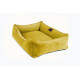 Лежак Dreamer Yellow Velvet со съемным чехлом XL 110 х 70 cm