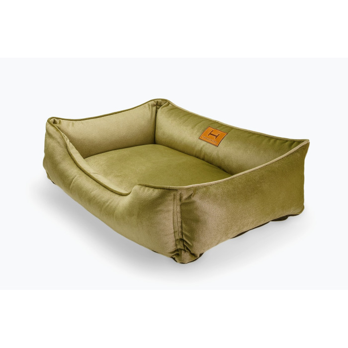 Лежак Dreamer Velour Olive со съемным чехлом L (90x60 cm)