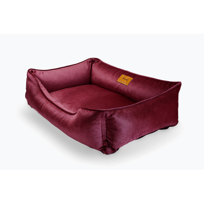 Лежак Dreamer Velour Wine со съемным чехлом M (70x50 cm)