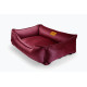 Лежак Dreamer Velour Wine со съемным чехлом M (70x50 cm)
