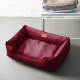 Лежак Dreamer Velour Wine со съемным чехлом M (70x50 cm)