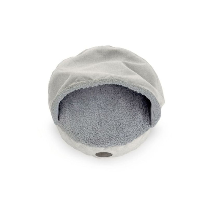 Круглый лежак с капюшоном Cover Silver L / 90 cm