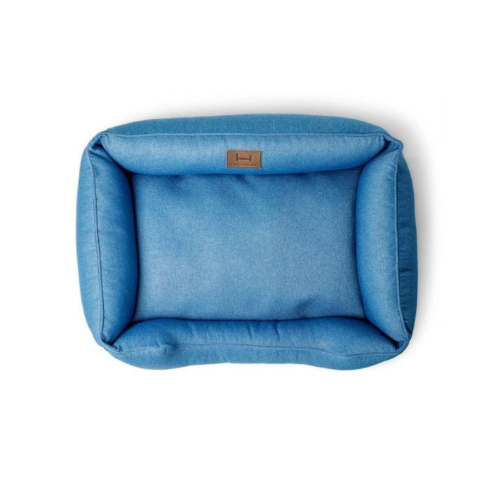 Мягкий лежак Dreamer Denim с бортами со съемным чехлом XL 110 х 70 cm