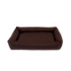 Лежак для собаки Sofa Brown з посиленою поверхнею L 90 х 60 cm