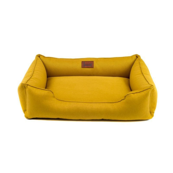 Мягкий лежак Dreamer Mustard с бортами со съемным чехлом S 60 х 40 cm