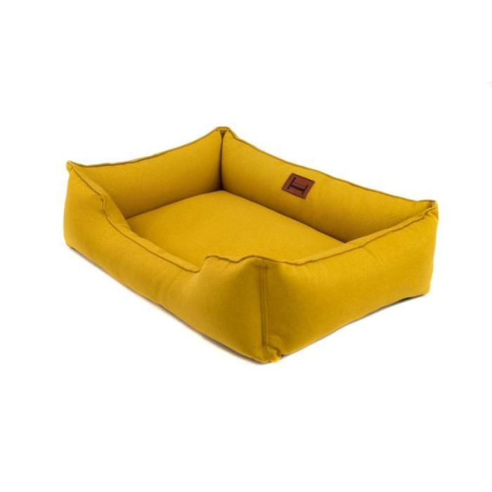 Мягкий лежак Dreamer Mustard с бортами со съемным чехлом S 60 х 40 cm