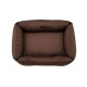 Мягкий лежак Dreamer Brown с бортами со съемным чехлом XL 110 х 70 cm