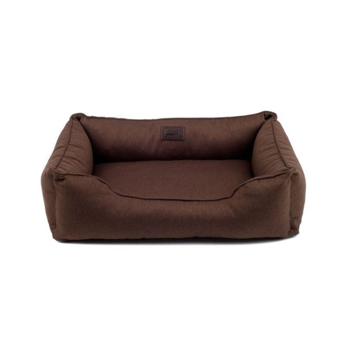 Мягкий лежак Dreamer Brown с бортами со съемным чехлом XL 110 х 70 cm