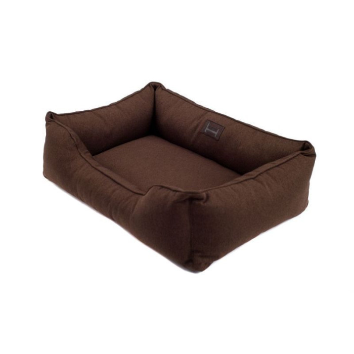 Мягкий лежак Dreamer Brown с бортами со съемным чехлом XL 110 х 70 cm