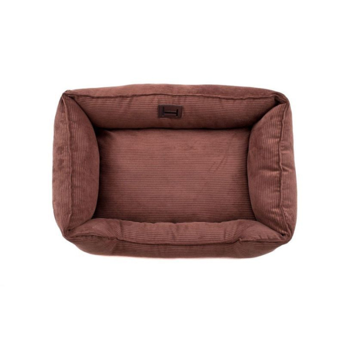Лежак Dreamer Brown Velvet зі знімним чохлом S 60 х 40 cm
