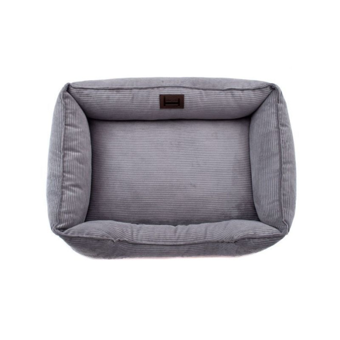 Лежак Dreamer Gray Velvet зі знімним чохлом S 60 х 40 cm