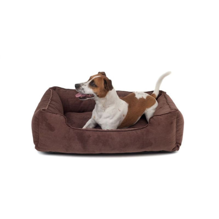 Лежак Dreamer Brown Velvet зі знімним чохлом S 60 х 40 cm