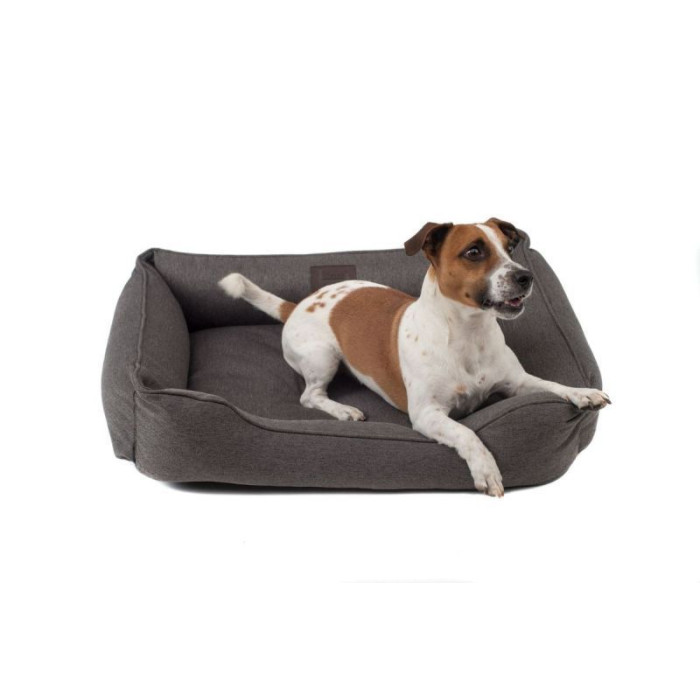 Мягкий лежак Dreamer Gray с бортами со съемным чехлом M 70 х 50 cm