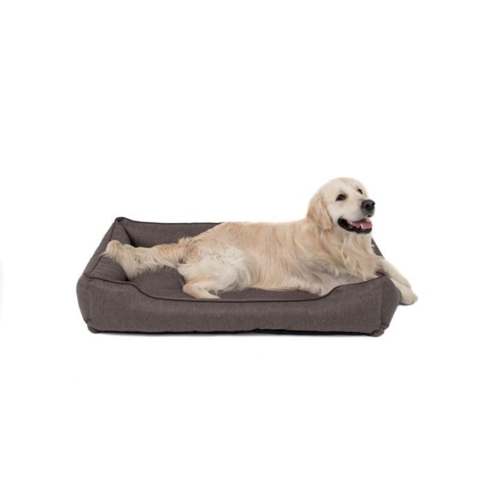 Мягкий лежак Dreamer Gray с бортами со съемным чехлом M 70 х 50 cm