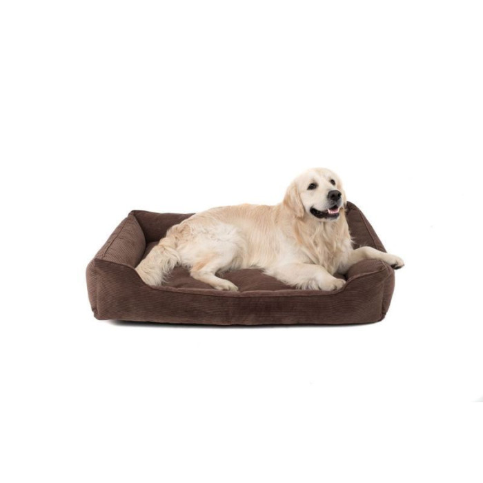 Лежак Dreamer Brown Velvet зі знімним чохлом S 60 х 40 cm