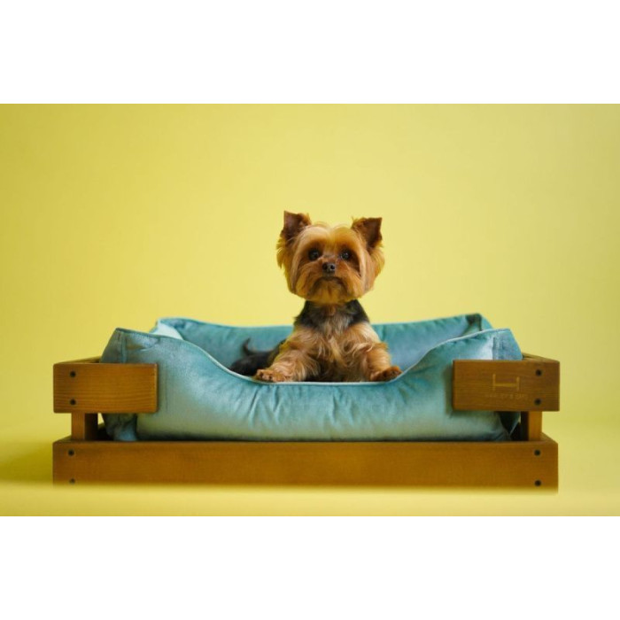 Лежак Dreamer Nature + Tiffany Velur з дерев'яним каркасом