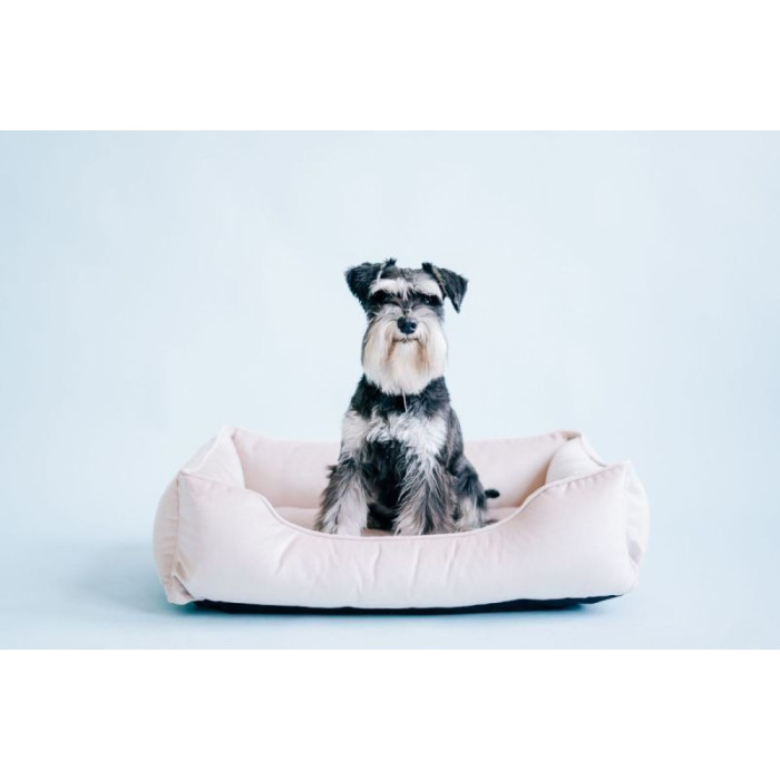 Лежак Dreamer Velur Pudra зі знімним чохлом M (70x50 cm)