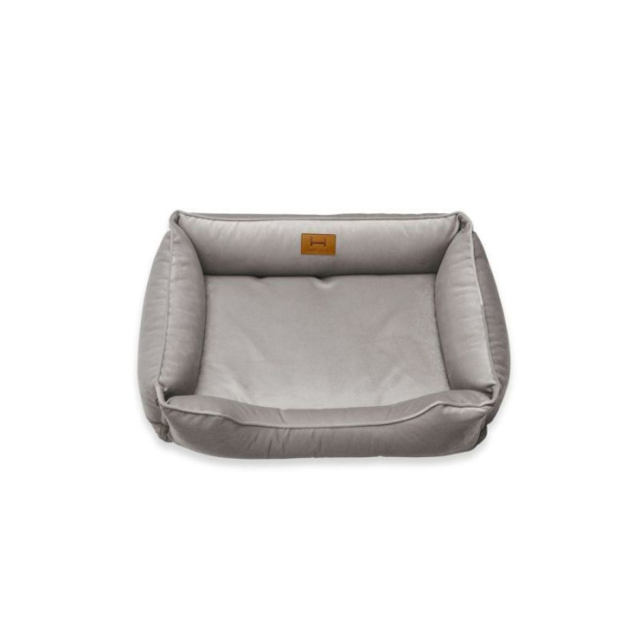 Лежак Dreamer Velour Gray зі знімним чохлом M (70x50 cm)