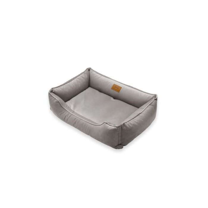 Лежак Dreamer Velour Gray зі знімним чохлом M (70x50 cm)