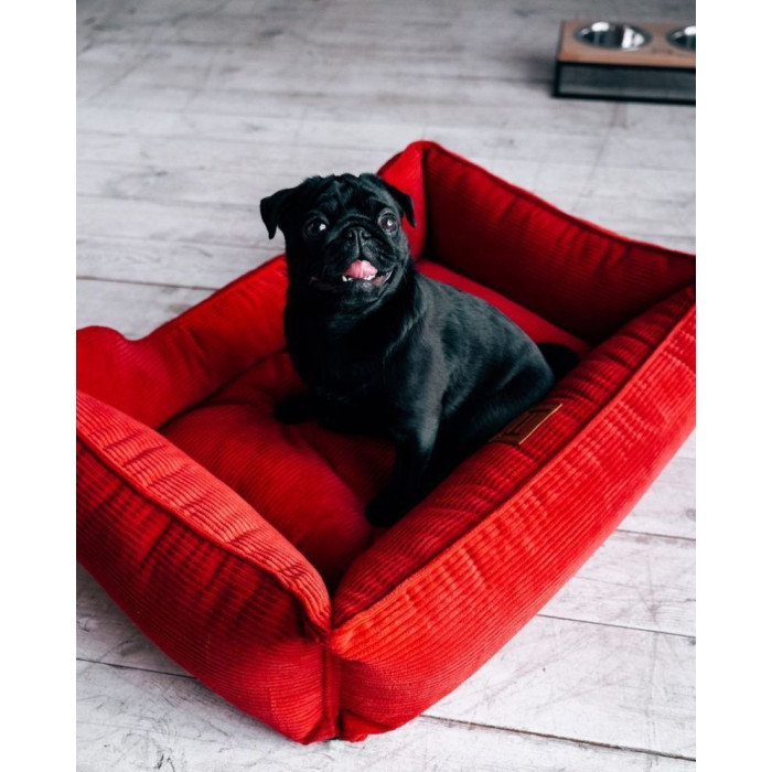 Лежак Dreamer Red Velvet со съемным чехлом XXL 120 х 80 cm