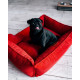 Лежак Dreamer Red Velvet со съемным чехлом XXL 120 х 80 cm