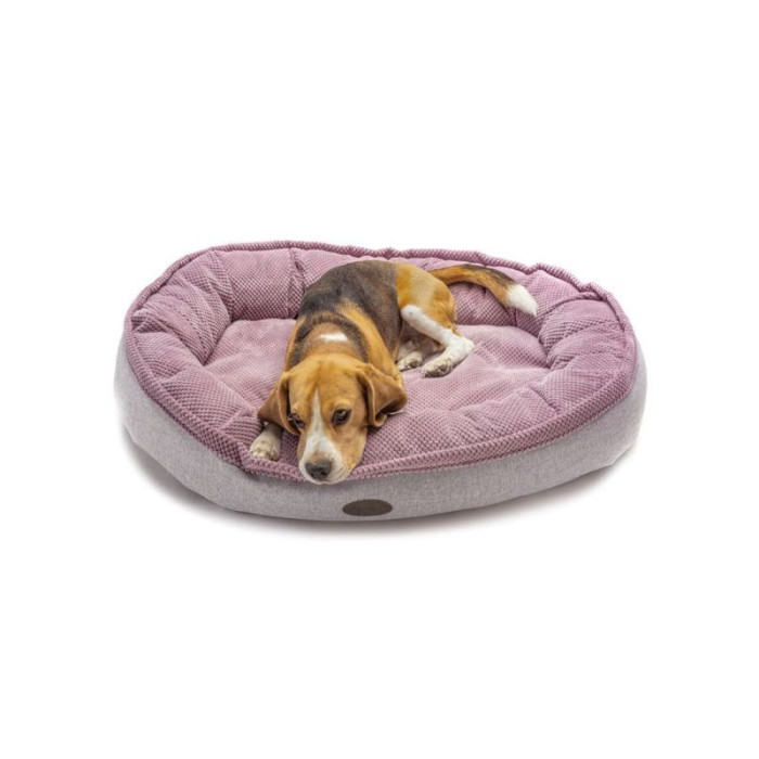 Овальный лежак Donut Soft Touch Pink L 100*70 см