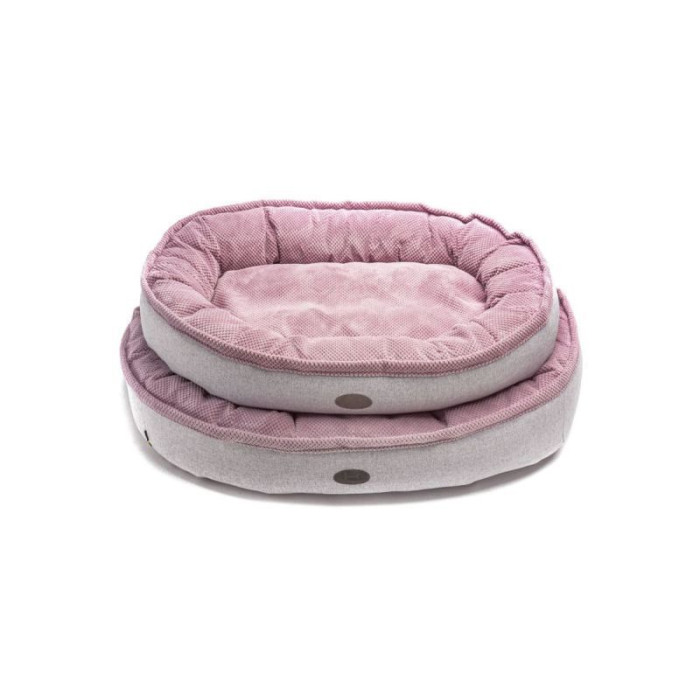 Овальный лежак Donut Soft Touch Pink L 100*70 см