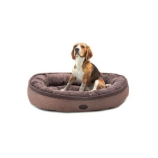 Овальный лежак Donut Soft Touch Brown L 100*70 см