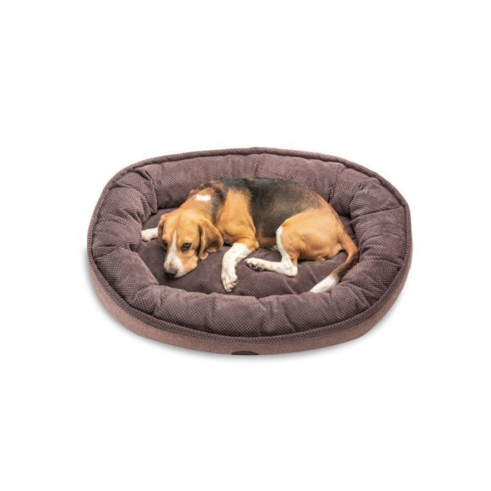 Овальный лежак Donut Soft Touch Brown L 100*70 см