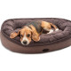Овальный лежак Donut Soft Touch Brown L 100*70 см