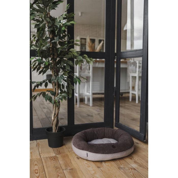 Овальный лежак Bagel Brown S 60х50 