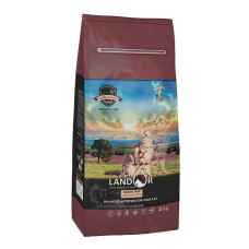 Сухий корм для кішок з функціями контролю ваги та утворення грудочок вовни LANDOR, ягня з бататом