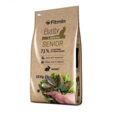 Комплексный холистик корм для пожилых кошек (старше 8 лет) с добавками для поддержания здоровья Fitmin cat Purity Senior, Кролик
