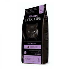Комплексный корм для взрослых длинношерстных кошек Fitmin cat For Life Hairball
