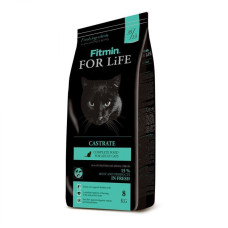 Комплексный корм для взрослых котов с избыточным весом или стерилизованных Fitmin cat For Life Castrate