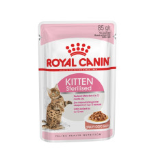 Консерви Royal Canin Kitten Sterilised для стерилізованих кошенят віком від 6 до 12 місяців