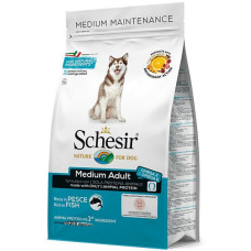 Корм Schesir Dog Medium Adult Fish для взрослых собак средних пород, с рыбой, 3 кг