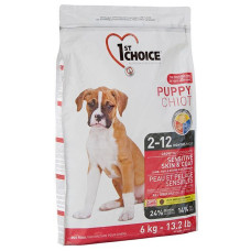 Корм 1st Choice Puppy для щенков всех пород  от 2 до 12 мес., Ягненок, Океаническая рыба и Рис 14 кг