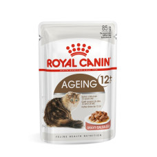 Консервы Royal Canin Ageing 12+, кусочки в соусе для кошек старше 12 лет