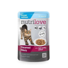Консервы для кошек Nutrilove Ocean Salmon in sauce с океаническим лососем в соусе, 85г 