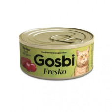 Консервы для стерилизованных котов Gosbi Sterilized Tuna&Apple, с туной и яблоком, 70г